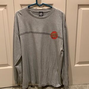 Grey Santa Cruz Skateboards Tee